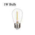 S14 Shatterproof LED Bulb E27 1W for Outdoor String Lights