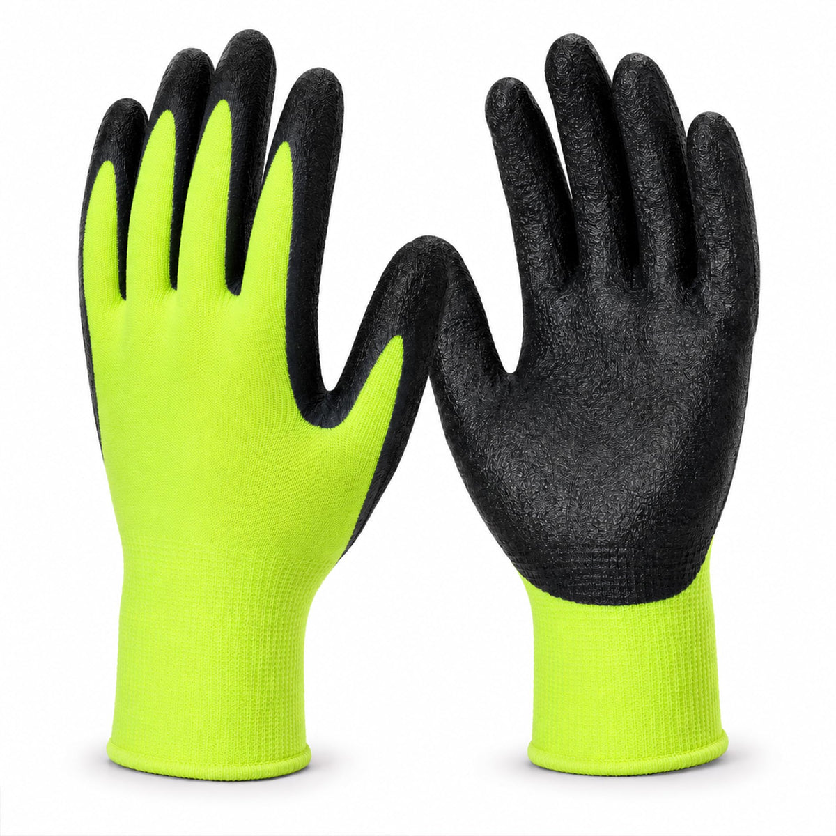 PU-Coated Grip Work Gloves – Light Green or Red, 1 to 24 Pairs - Light Green, 1 Pair, 1