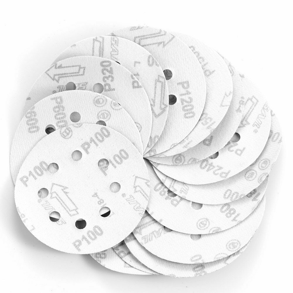 Hook & Loop Sanding Discs 125 mm, 8 Hole – P60 to P400, 1 to 100 Discs - photo 11