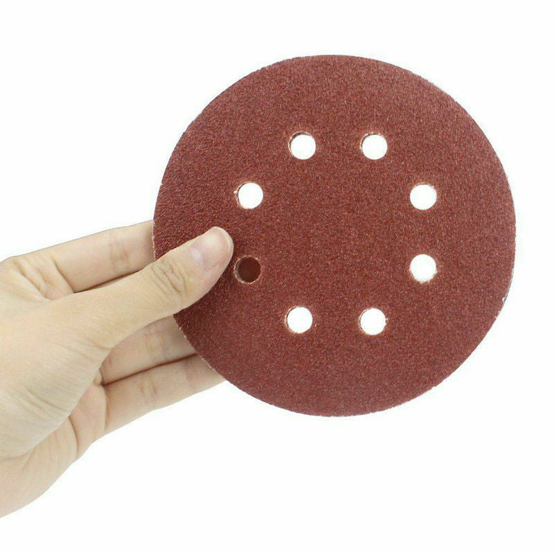 Hook & Loop Sanding Discs 125 mm, 8 Hole – P60 to P400, 1 to 100 Discs - photo 7