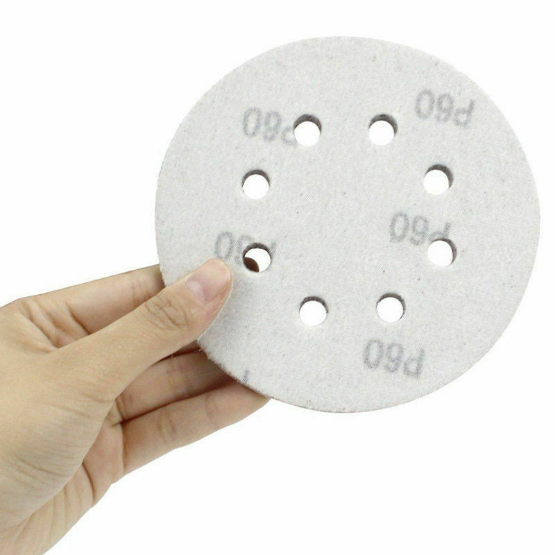 Hook & Loop Sanding Discs 125 mm, 8 Hole – P60 to P400, 1 to 100 Discs - photo 8