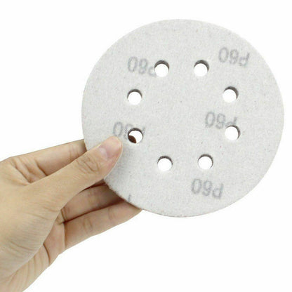Hook & Loop Sanding Discs 125 mm, 8 Hole – P60 to P400, 1 to 100 Discs - photo 8
