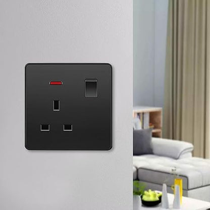 Screwless Flat Plate Switched Wall Socket 13A - photo 5