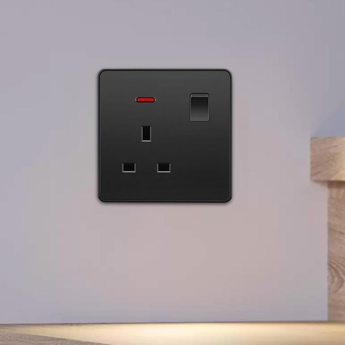 Screwless Flat Plate Switched Wall Socket 13A - photo 6