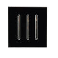 Screwless Light Switch 1, 2 & 3 Gang – Glossy, Brushed Chrome & Gold Finishes - photo 11