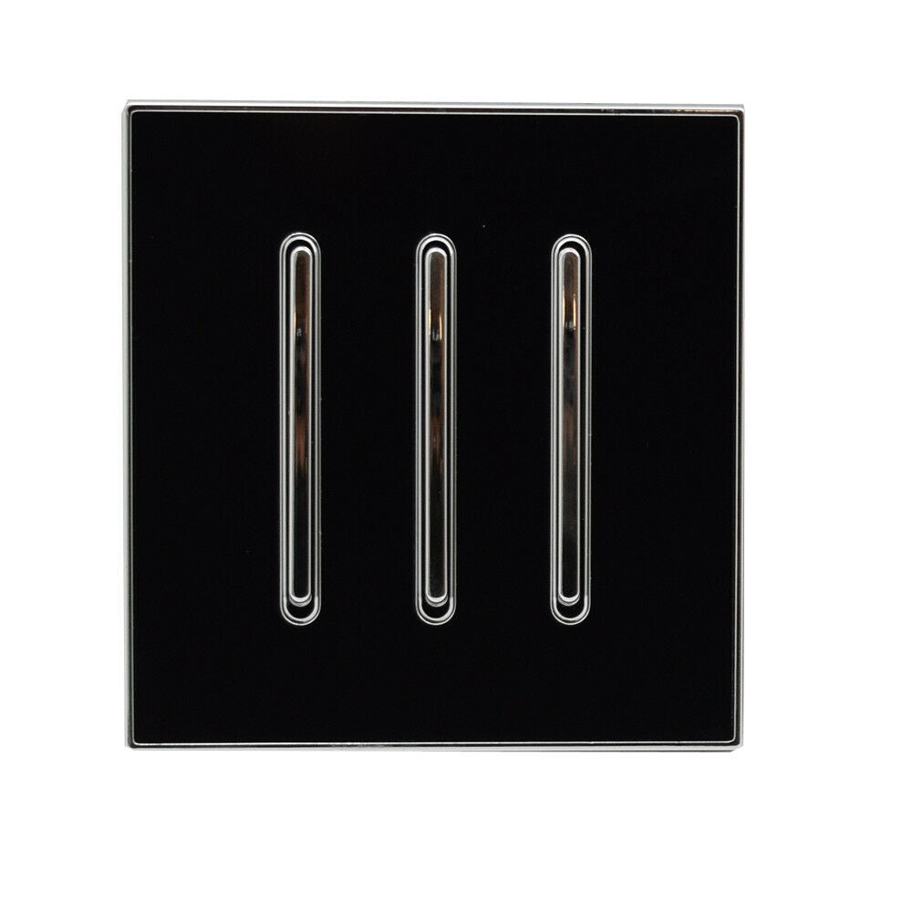 Screwless Light Switch 1, 2 & 3 Gang – Glossy, Brushed Chrome & Gold Finishes - photo 11