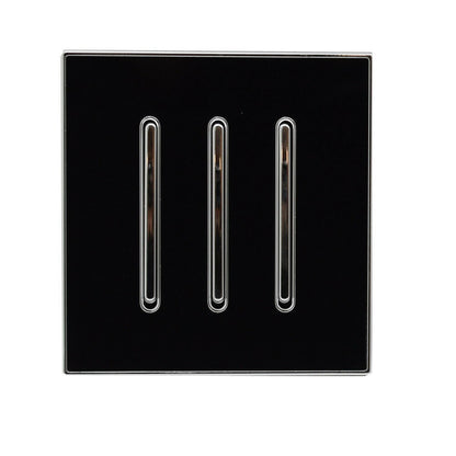 Screwless Light Switch 1, 2 & 3 Gang – Glossy, Brushed Chrome & Gold Finishes - photo 11