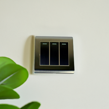 Screwless Light Switch 1, 2 & 3 Gang – Glossy, Brushed Chrome & Gold Finishes - photo 2