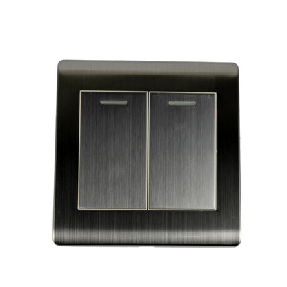 Screwless Light Switch 1, 2 & 3 Gang – Glossy, Brushed Chrome & Gold Finishes - photo 8