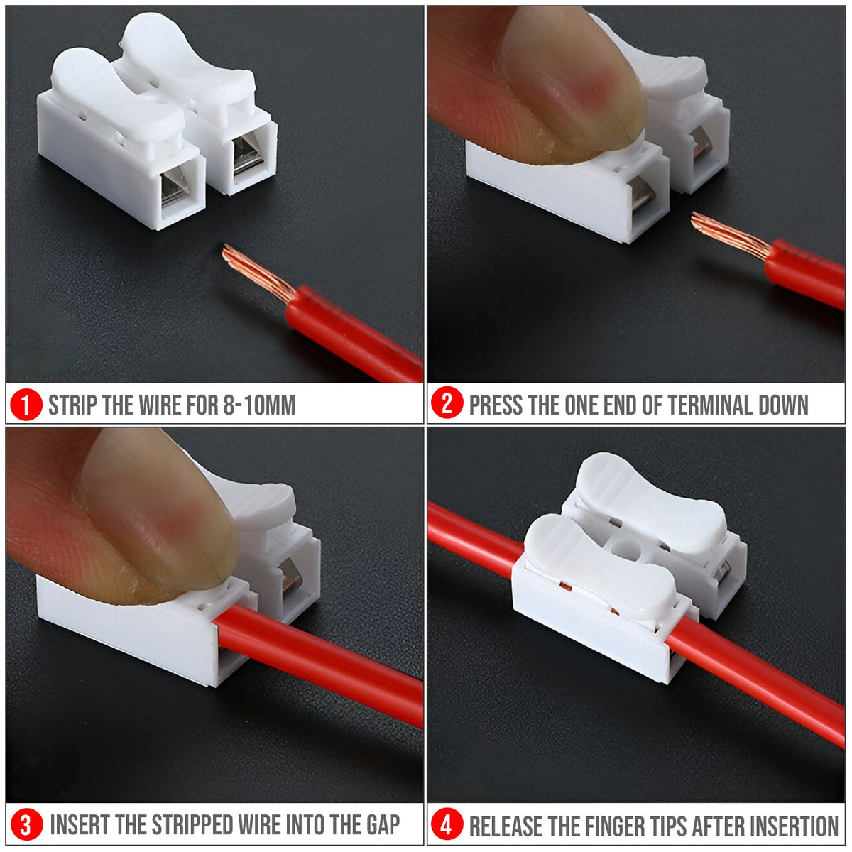 Self-Locking Quick Splice Wire Connectors 250V - photo 5