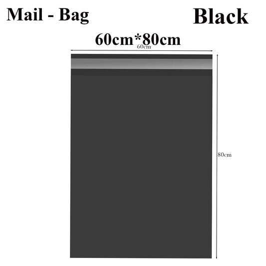 Black Mailing Bags 60 x 80 cm – Packs of 100 to 1000, Self-Seal - 60 x 80 cm, Pack of 100