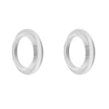 E14 Lamp Holder Collar Ring – Black or White, Pack of 2 - White, Standard, Pack of 2