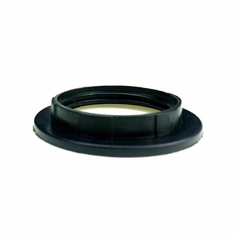 E27 Lamp Holder Collar Ring 40 mm – Black or White - Single, Standard, Black