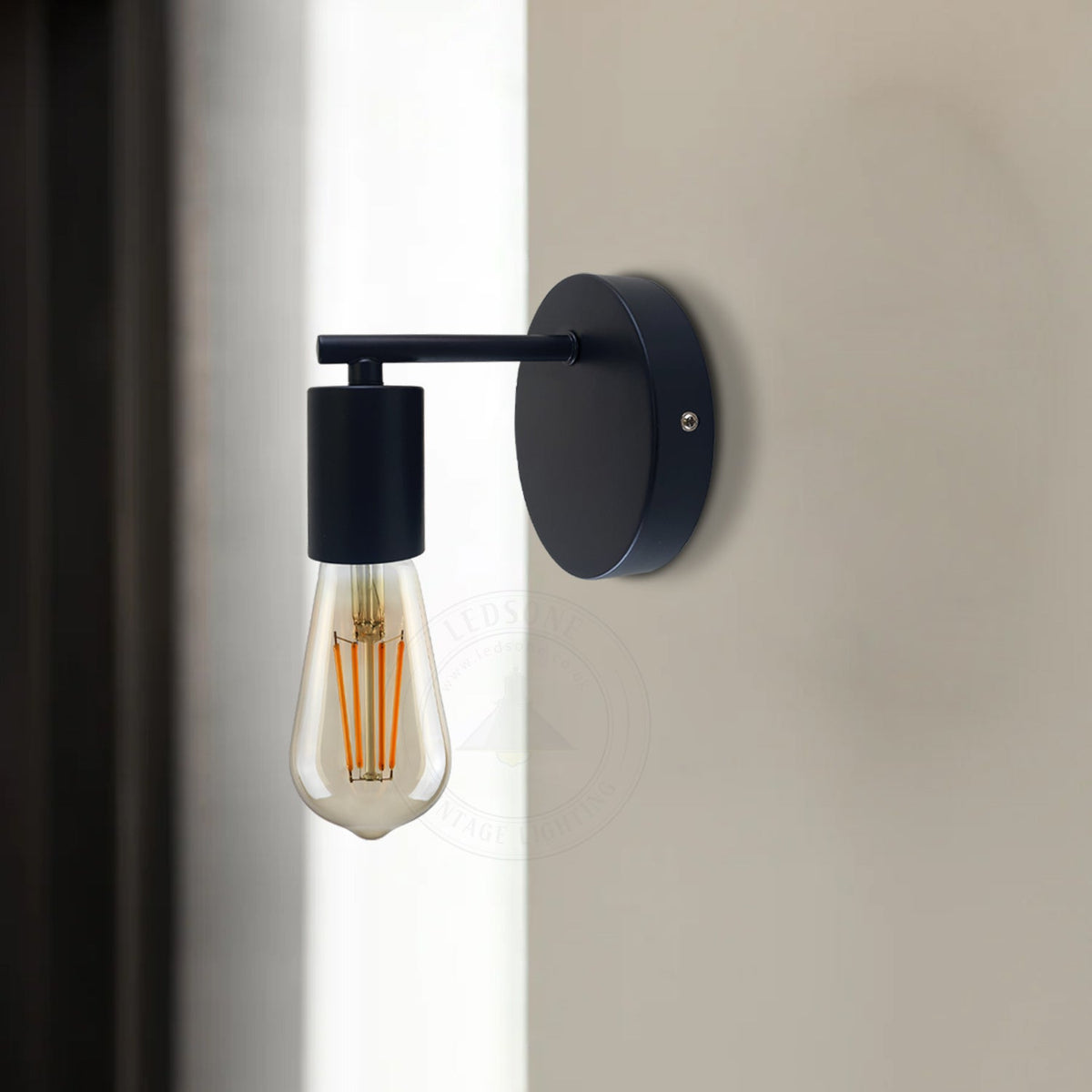 Short Arm Wall Light – 7 Finishes, E27 - photo 3