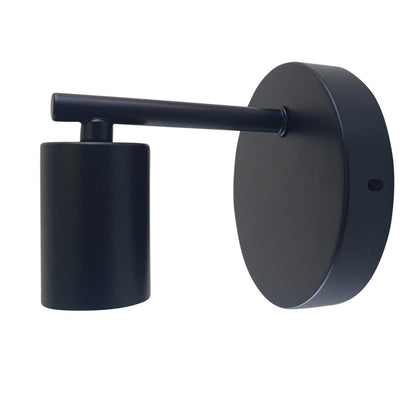 Short Arm Wall Light – 7 Finishes, E27 - Black, 125 mm, Without Bulb