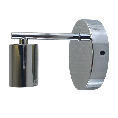 Short Arm Wall Light – 7 Finishes, E27 - Chrome, 125 mm, Without Bulb