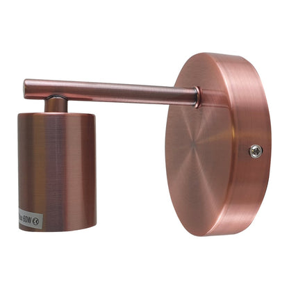 Short Arm Wall Light – 7 Finishes, E27 - Copper, 125 mm, Without Bulb