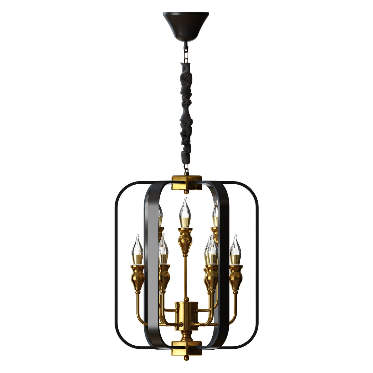 Adjustable Semi Flush Light with Switch – Wall or Ceiling, E27, with Shade - Yellow Brass, Flat Cone 22 cm Yellow Brass Shade Ring, Without Bulb