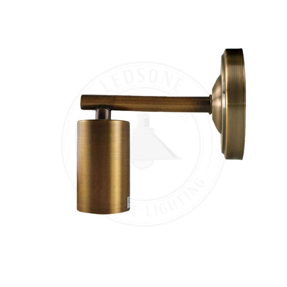 Short Arm Wall Light – 7 Finishes, E27 - Yellow Brass, 108 mm, Without Bulb