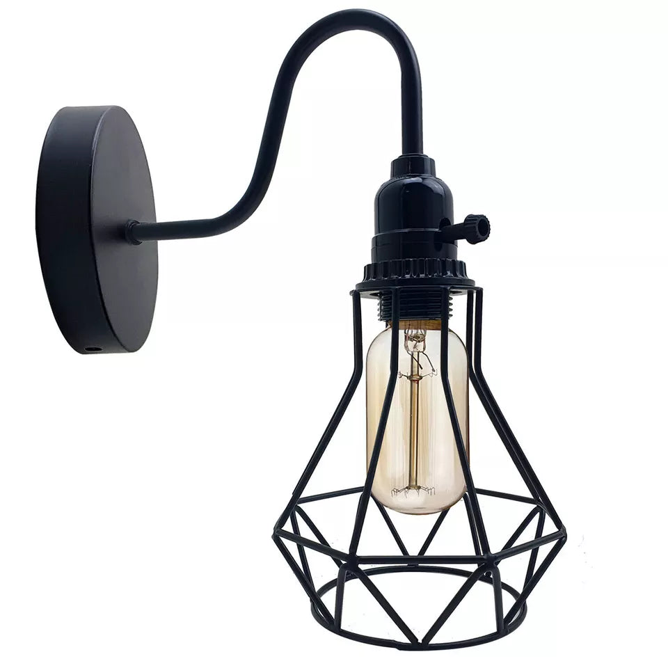 Short Arm Wall or Ceiling Light with Shade – Black, White, E27 - photo 57