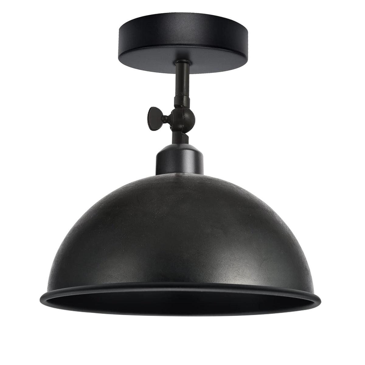 Short Arm Wall or Ceiling Light with Shade – Black, White, E27 - photo 20