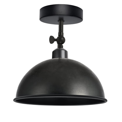 Short Arm Wall or Ceiling Light with Shade – Black, White, E27 - photo 20