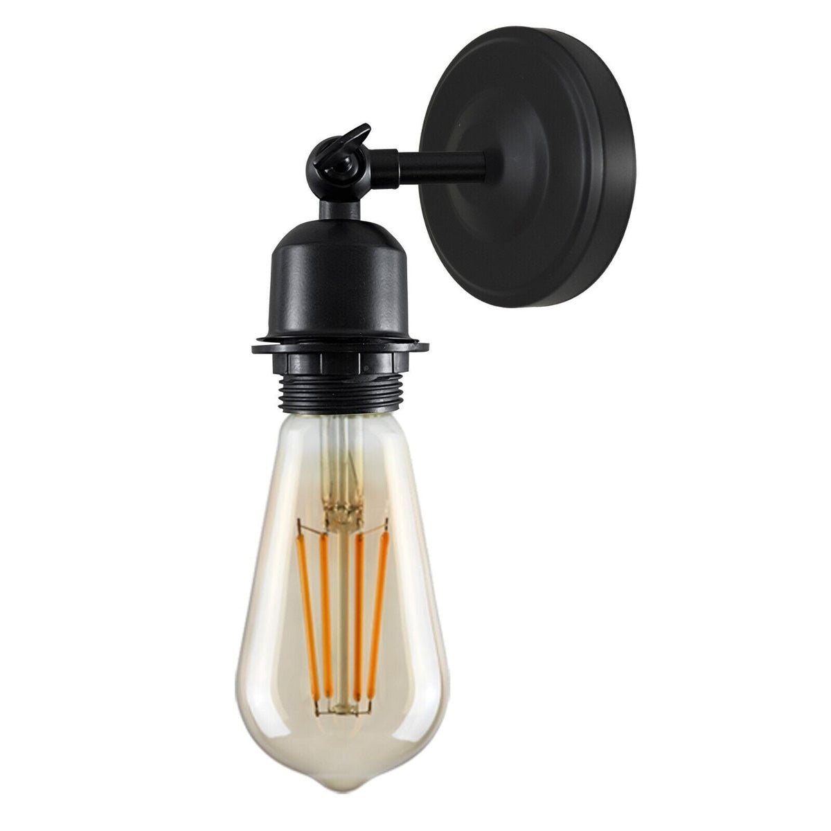 Short Arm Wall Sconce with Shade – Chrome, Copper, French Gold & more - photo 13