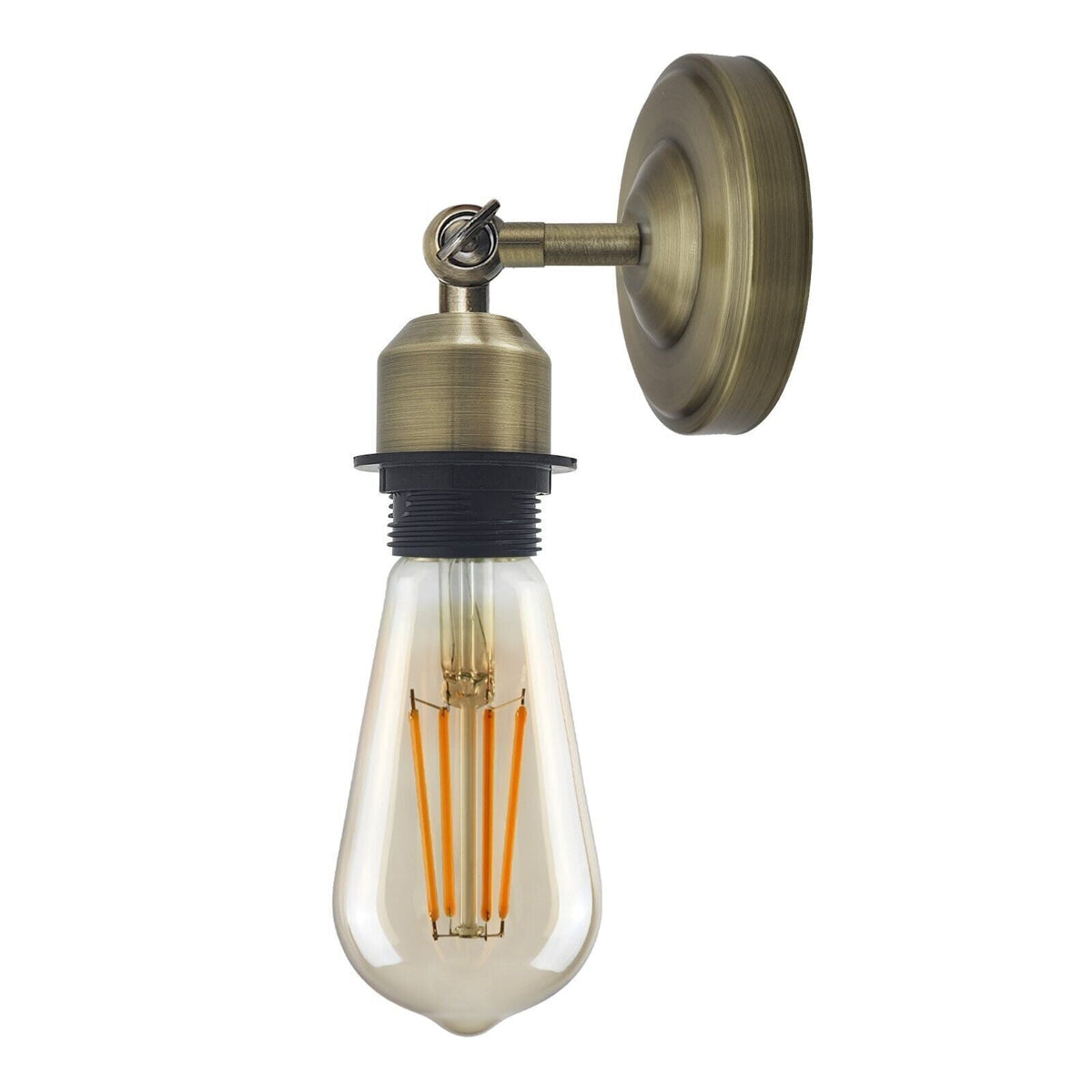 Short Arm Wall Sconce with Shade – Chrome, Copper, French Gold & more - photo 15