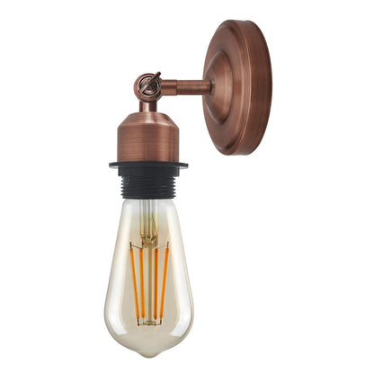 Short Arm Wall Sconce with Shade – Chrome, Copper, French Gold & more - photo 17