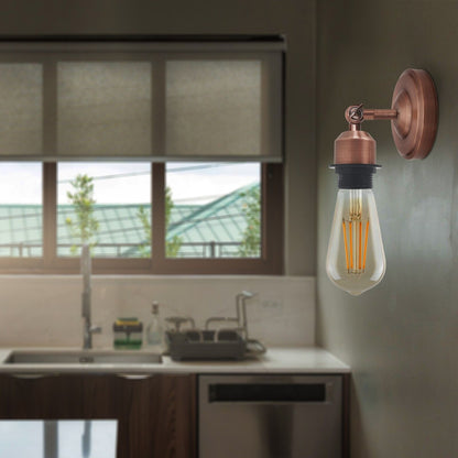 Short Arm Wall Sconce with Shade – Chrome, Copper, French Gold & more - photo 5