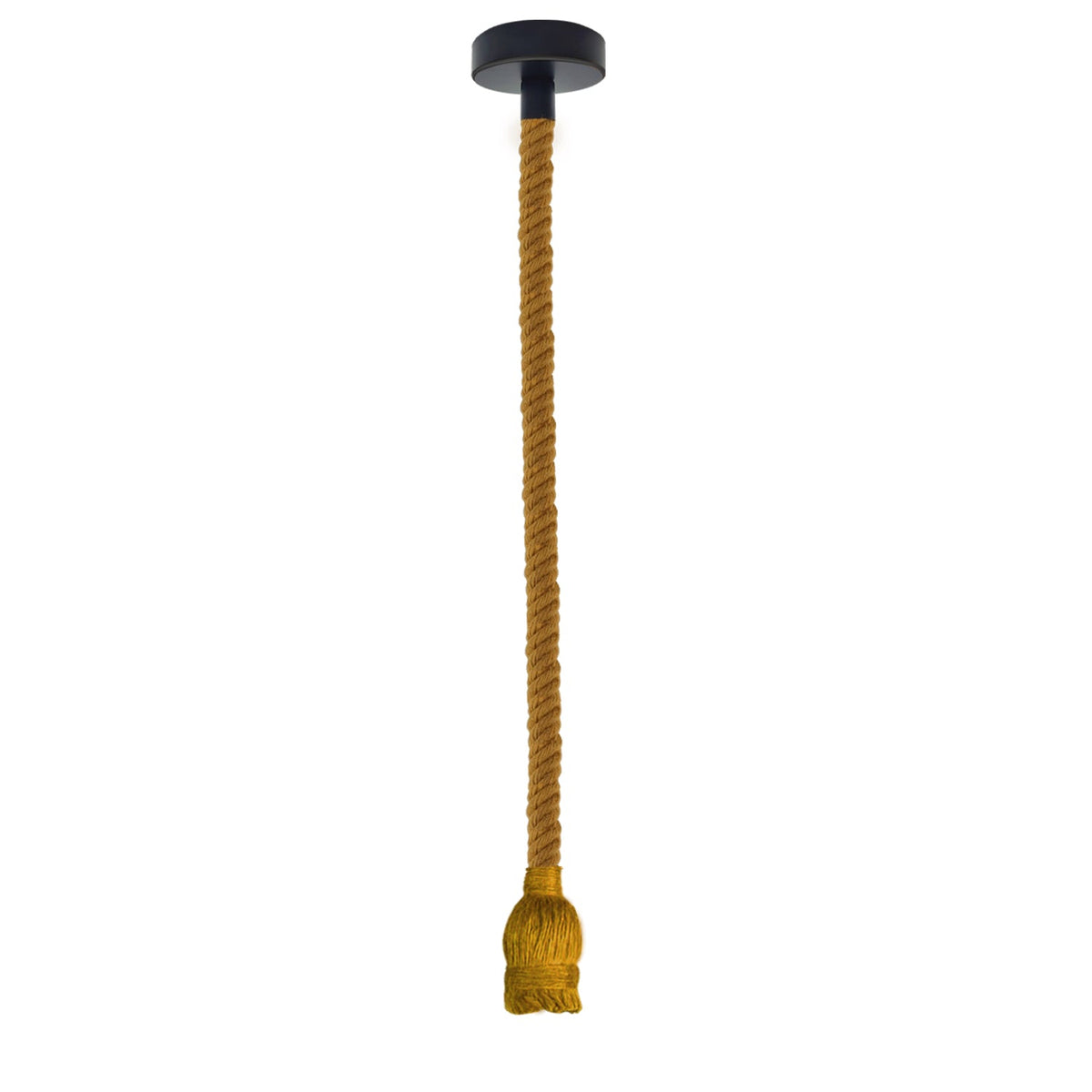 Natural Hemp Rope Pendant Light – Single Drop, 95 cm, E27 - photo 6