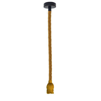 Natural Hemp Rope Pendant Light – Single Drop, 95 cm, E27 - photo 6
