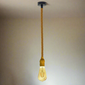Natural Hemp Rope Pendant Light – Single Drop, 95 cm, E27