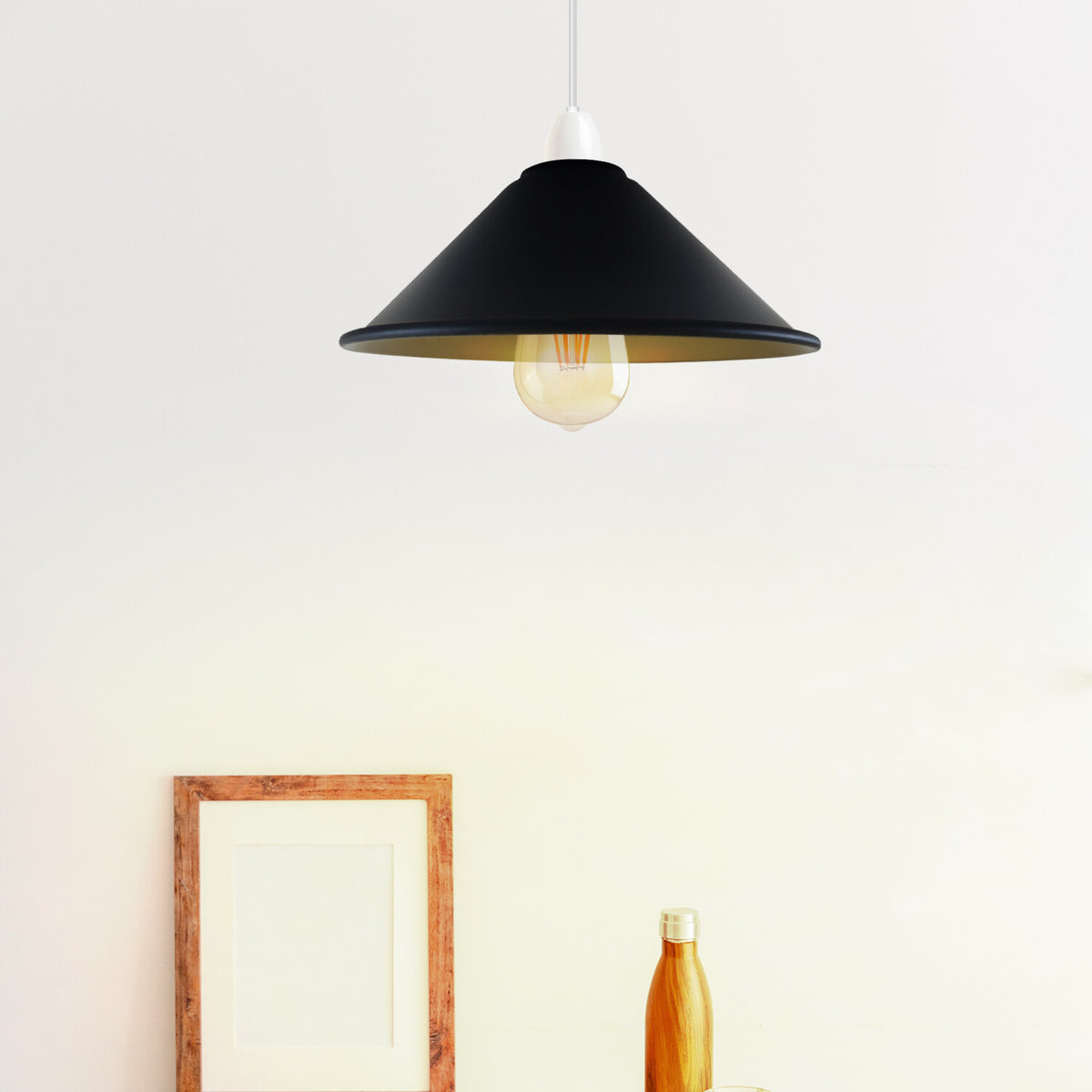 Small Metal Cone Lamp Shade – Easy Fit, 18 or 22 cm, 13 Finishes - photo 23