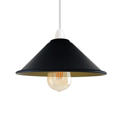 Small Metal Cone Lamp Shade – Easy Fit, 18 or 22 cm, 13 Finishes - photo 30