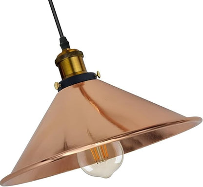 Small Metal Cone Lamp Shade – Easy Fit, 18 or 22 cm, 13 Finishes - photo 3