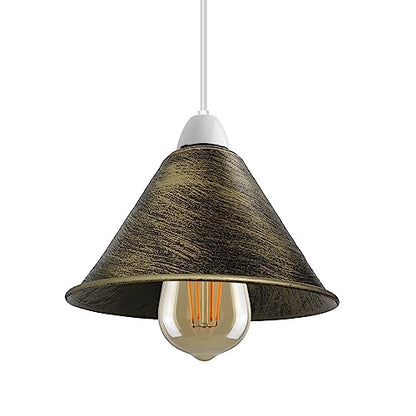 Small Metal Cone Lamp Shade – Easy Fit, 18 or 22 cm, 13 Finishes - photo 40