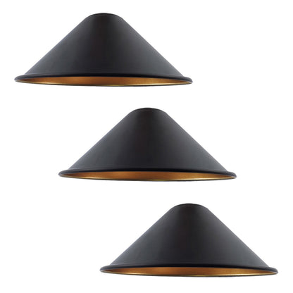 Small Metal Cone Lamp Shade – Easy Fit, 18 or 22 cm, 13 Finishes