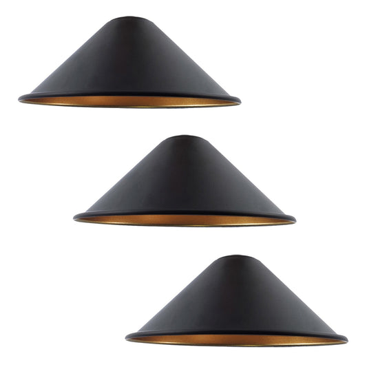 Small Metal Cone Lamp Shade – Easy Fit, 18 or 22 cm, 13 Finishes