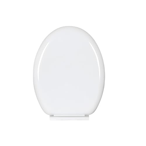 Soft Close Toilet Seat – Quick Release, Top Fixing, Adjustable Hinges, White