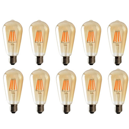 Soft Filament Decorative LED Bulbs E27 - Angle, Single