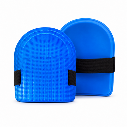 Foam Knee Pads for Work & Gardening – 13 mm EVA, Adjustable Strap - 1 Pair, Blue