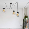 3-Light Swag Spider Pendant – Balloon or Diamond Cages, E27