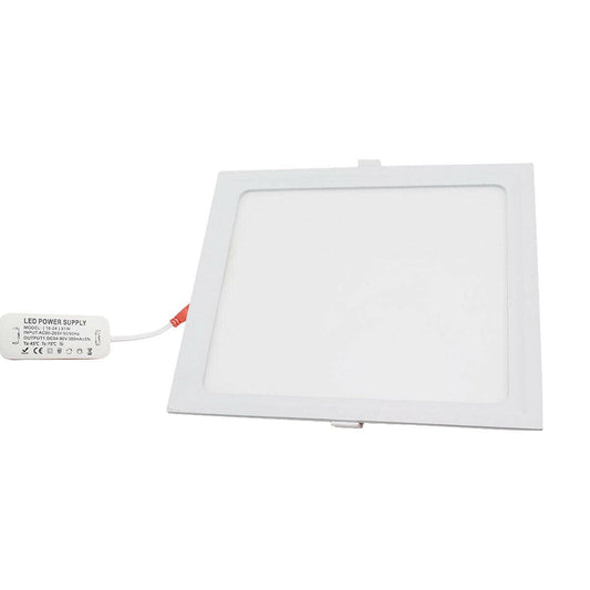 Square Recessed LED Panel 22W – Slim, Cool White 6000K