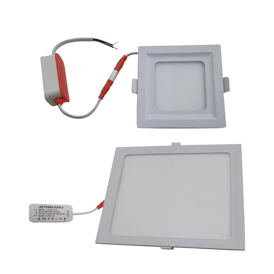 Square Recessed LED Panel Light 5W – Slim, Cool White 6000K - photo 4