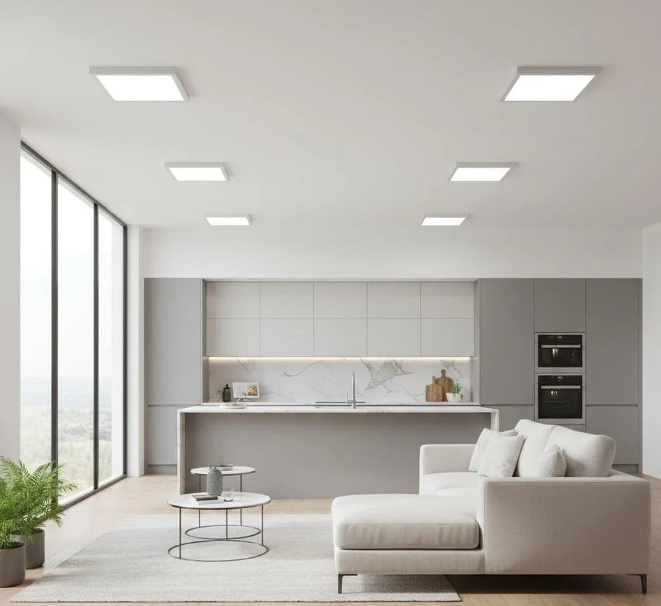 Square Recessed LED Panel 22W – Slim, Cool White 6000K - photo 5