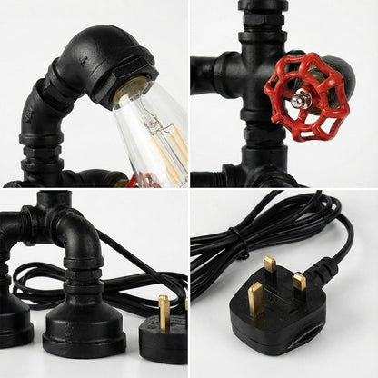 Steampunk Robot Pipe Table Lamp E27 - photo 10