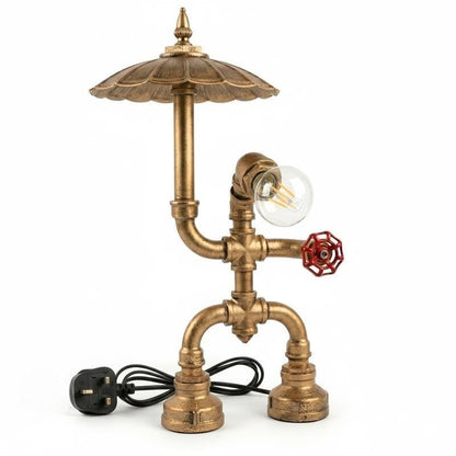 Steampunk Robot Pipe Table Lamp E27 - photo 15