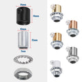 M10 Strain Relief Cord Grip with Nut & Washer – 8 Finishes - Black, Standard, Pack of 5