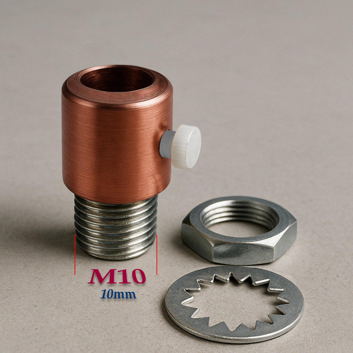 M10 Strain Relief Cord Grip with Nut & Washer – 8 Finishes - Copper, Standard, Pack of 5